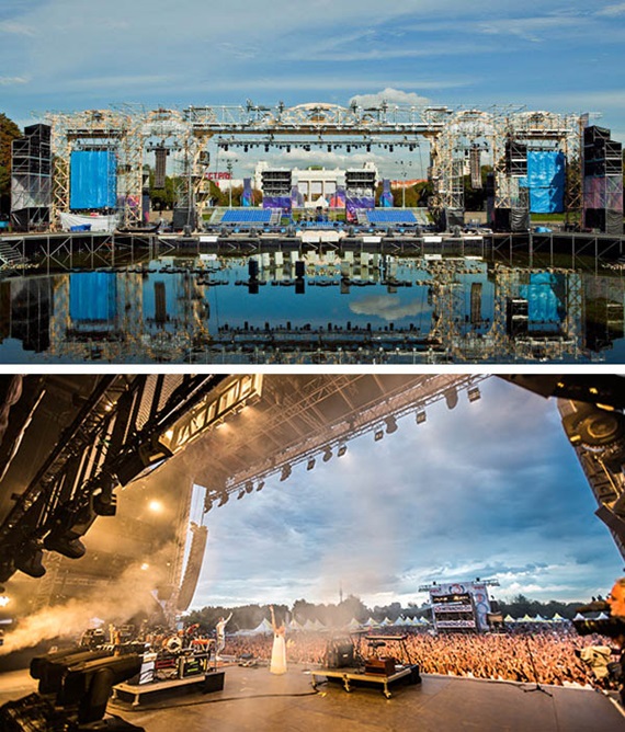 Layher event stage structure