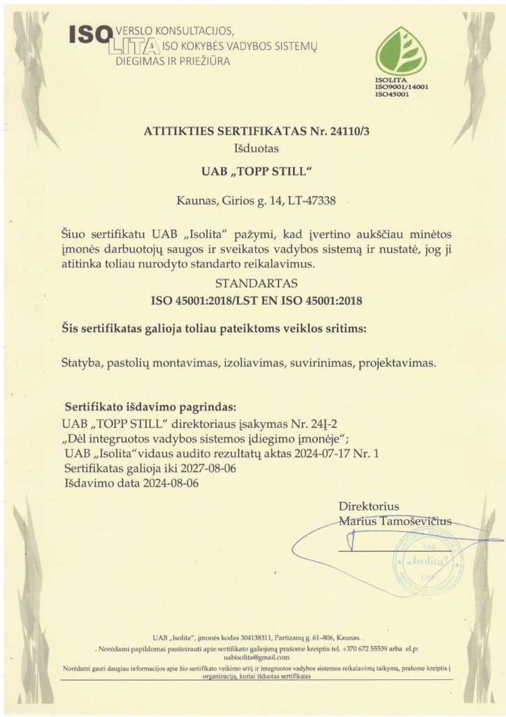 ISO 9001:2015/LST EN ISO 9001:2015